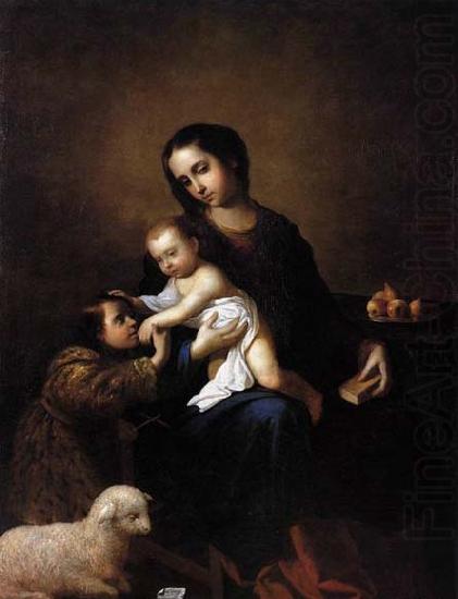 Virgin Mary with Child and the Young St John the Baptist, Francisco de Zurbaran